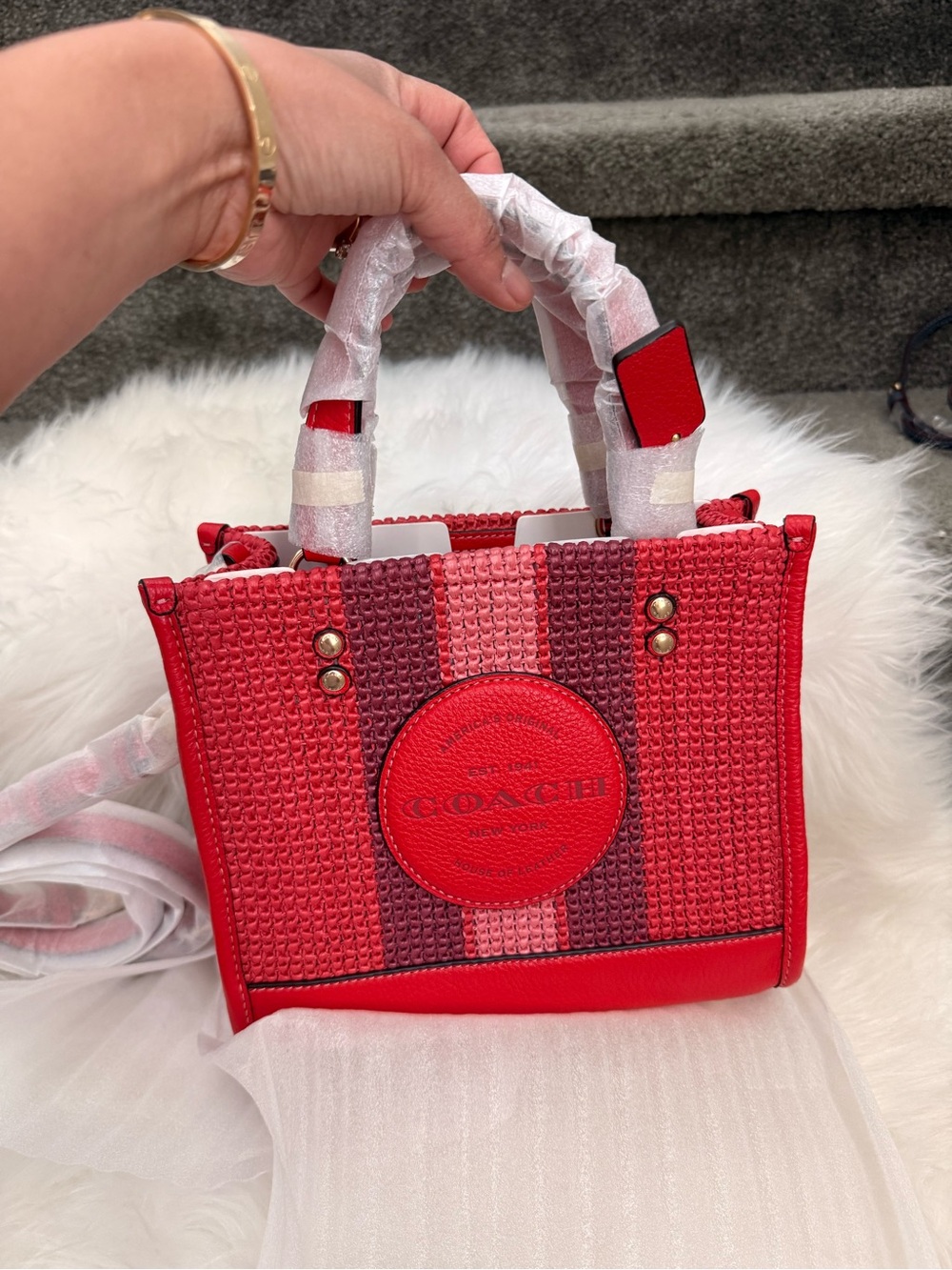 COACH Dempsey 22 Tote with Large Patch Logo